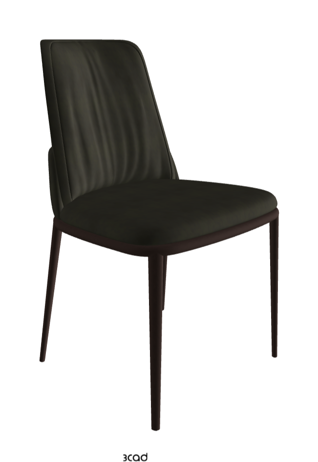 Belinda ML Dining Chair_Bronze Embossed_Micro Nubuk_Musk