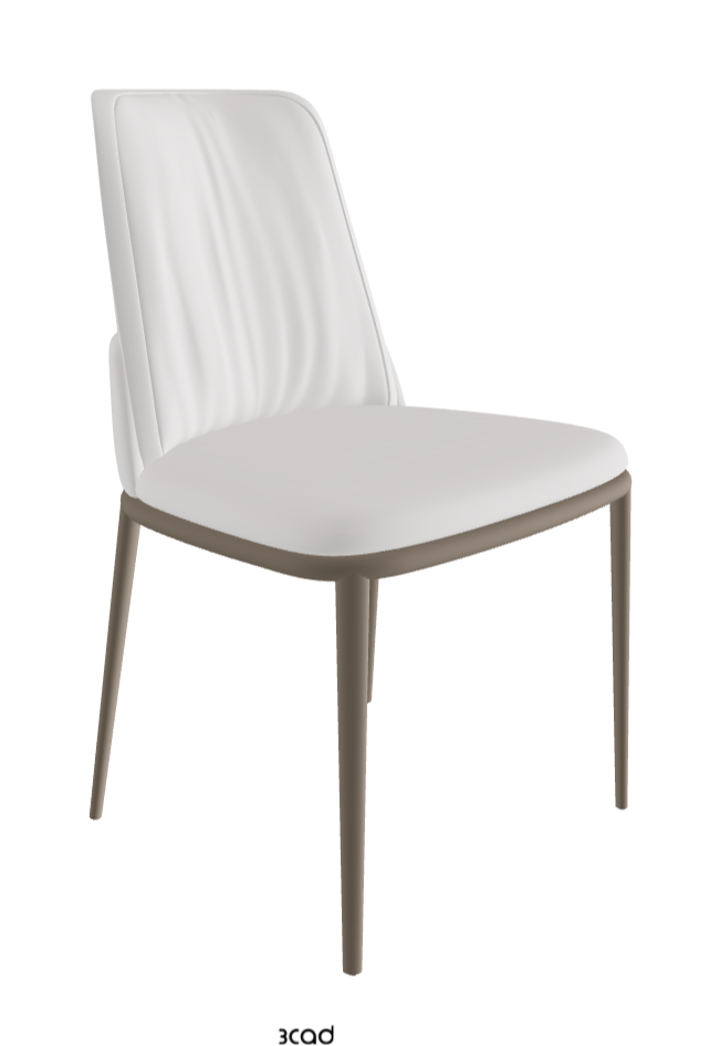 Belinda ML Dining Chair_Titanium Embossed_Soft Leather_Canova