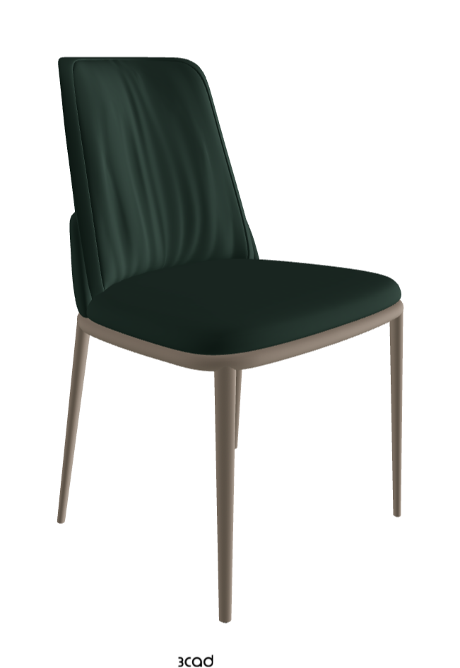 Belinda ML Dining Chair_Titanium Embossed_Soft Leather_Sherwood