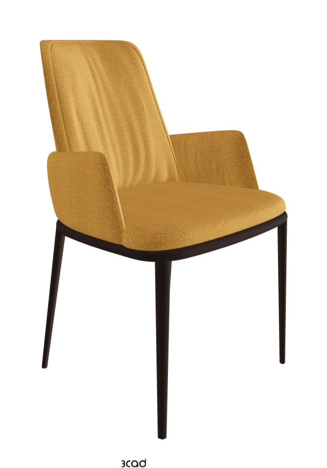 Belinda ML Dining Armchair_Bronze Embossed_Fabric_B247