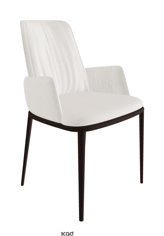 Belinda ML Dining Armchair_Bronze Embossed_Fabric_B730