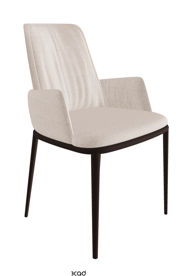 Belinda ML Dining Armchair_Bronze Embossed_Fabric_B732