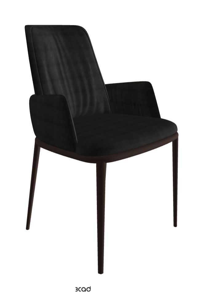 Belinda ML Dining Armchair_Bronze Embossed_Fabric_B932