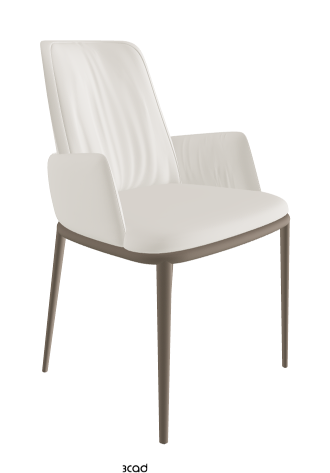 Belinda ML Dining Armchair_Titanium Embossed_Glove Soft Leather_Dover