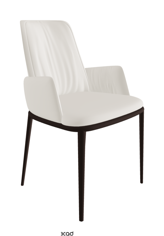 Belinda ML Dining Armchair_Bronze Embossed_Glove Soft Leather_Dover