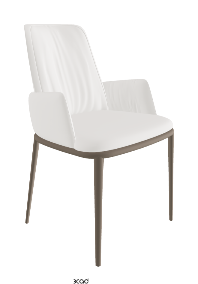 Belinda ML Dining Armchair_Titanium Embossed_Soft Leather_Palladio