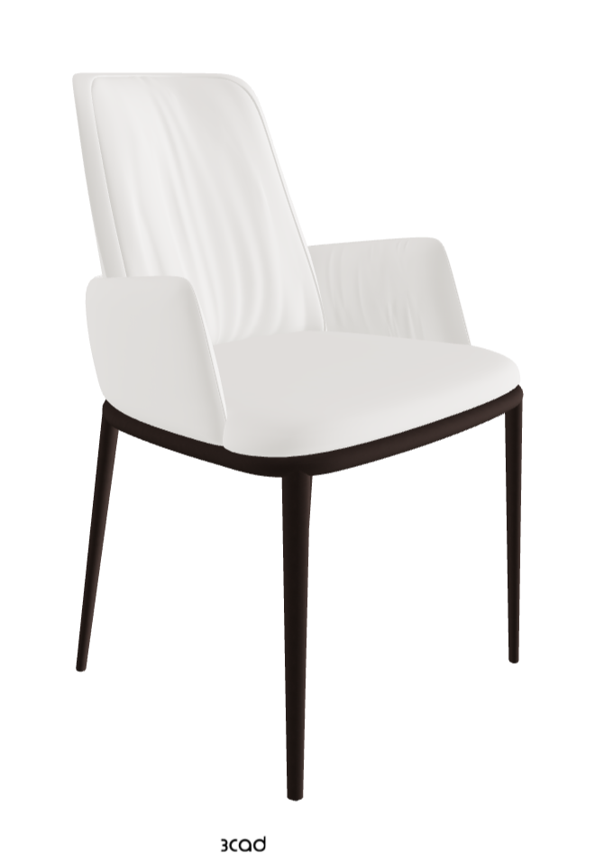 Belinda ML Dining Armchair_Bronze Embossed_Soft Leather_Palladio