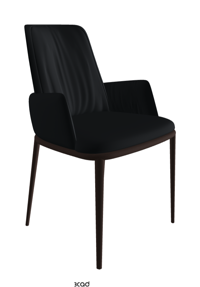 Belinda ML Dining Armchair_Bronze Embossed_Soft Leather_Atlantico