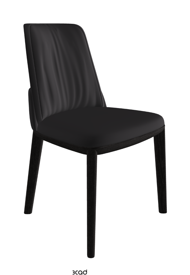 Belinda Dining Chair_Open Pore Matt Black Ashwood_Glove Soft Leather_Hornet