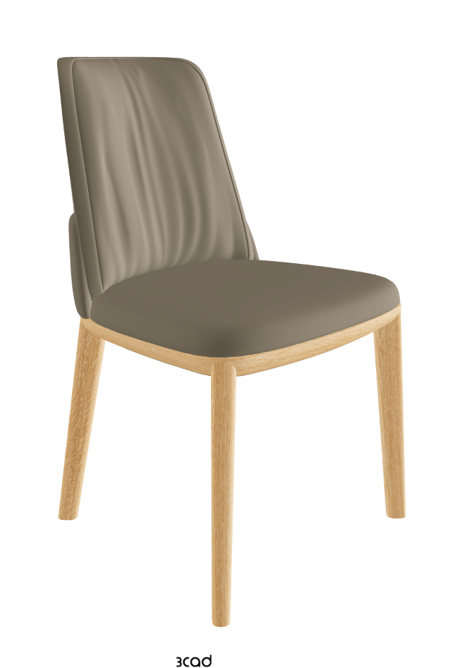 Belinda Dining Chair_Natural Ashwood_Soft Leather_Tortora