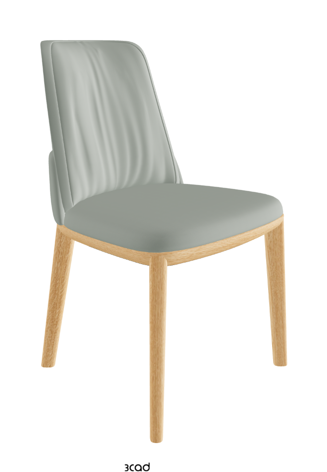 Belinda Dining Chair_Natural Ashwood_Soft Leather_Ice