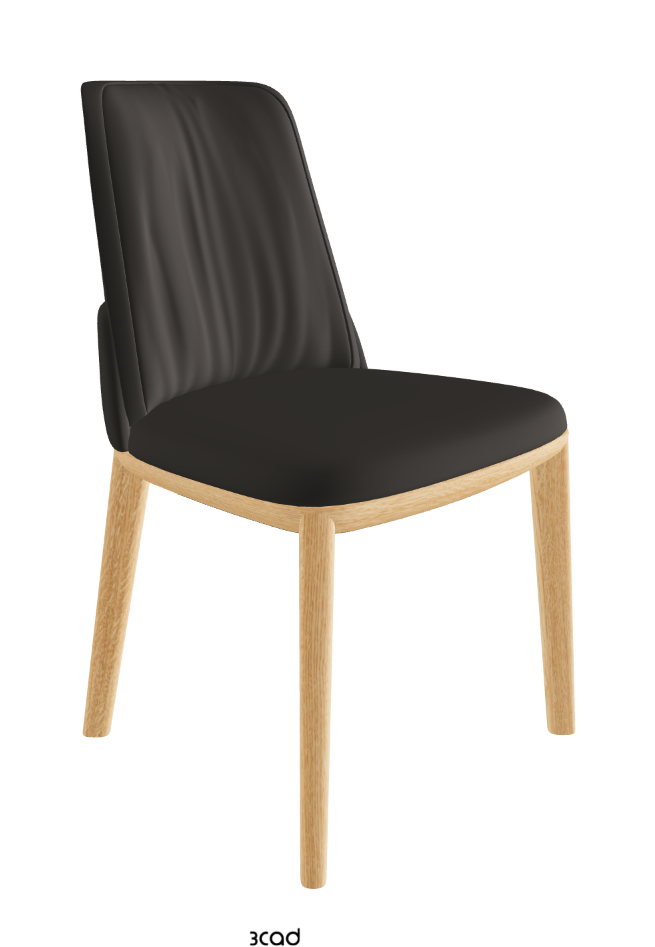 Belinda Dining Chair_Natural Ashwood_Soft Leather_Piombo