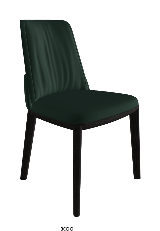 Belinda Dining Chair_Open Pore Matt Black Ashwood_Soft Leather_Sherwood