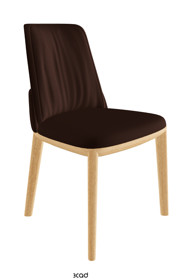 Belinda Dining Chair_Natural Ashwood_Soft Leather_Tabacco