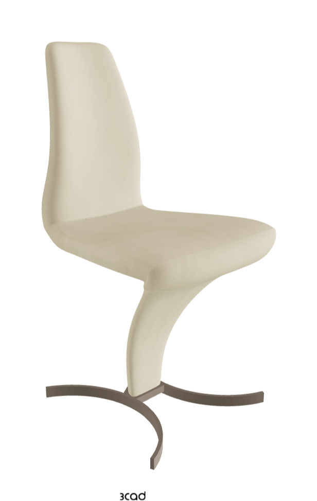 Betty Dining Chair_Titanium Embossed_Micro Nubuk:_Beige