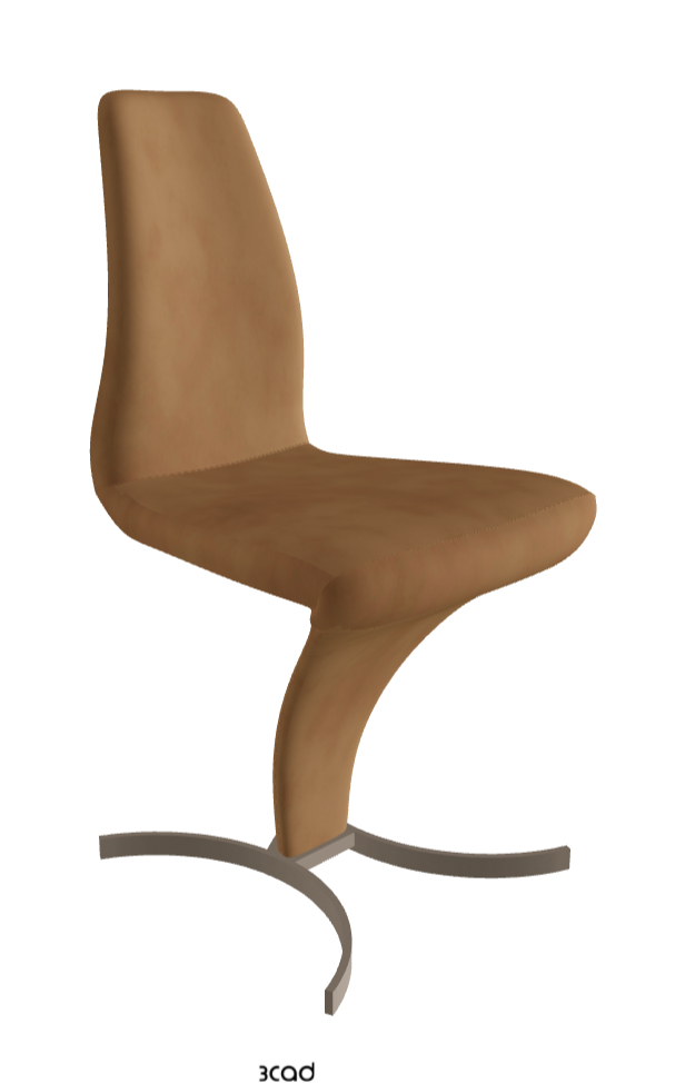 Betty Dining Chair_Titanium Embossed_Micro Nubuk:_Almond