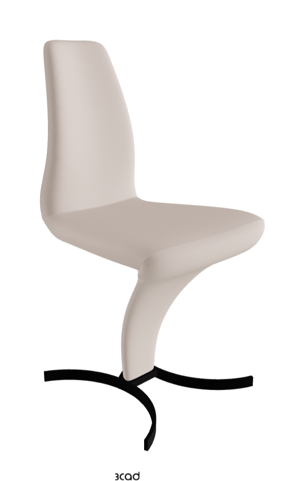 Betty Dining Chair_Matt Black_Soft Leather:_Nymph