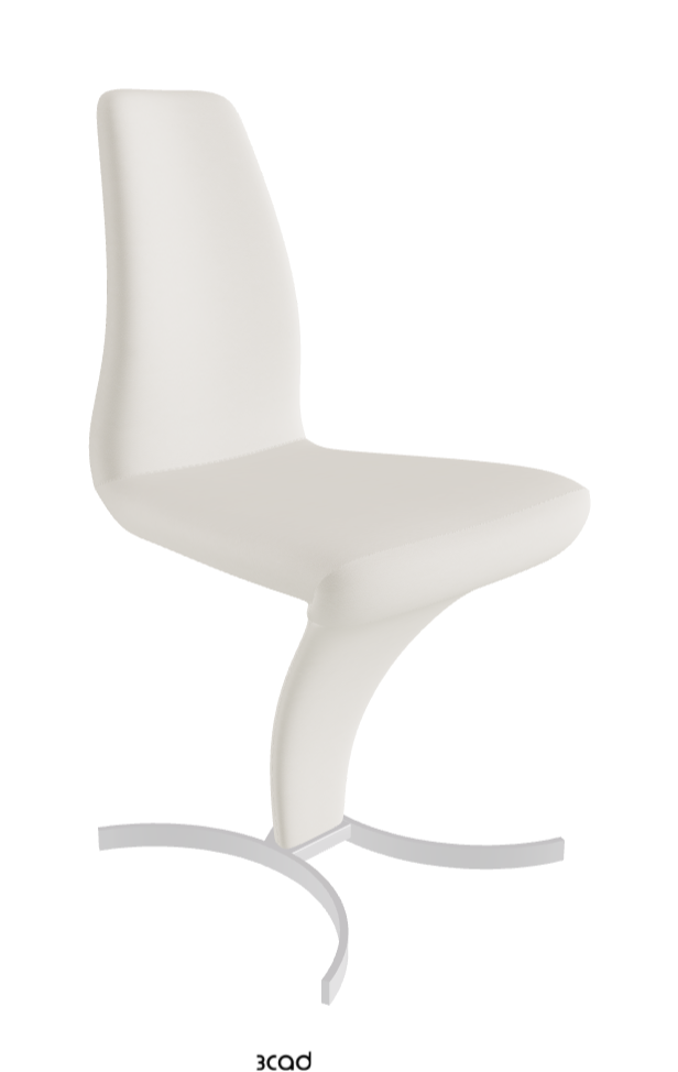 Betty Dining Chair_Chrome_Soft Leather_Lino