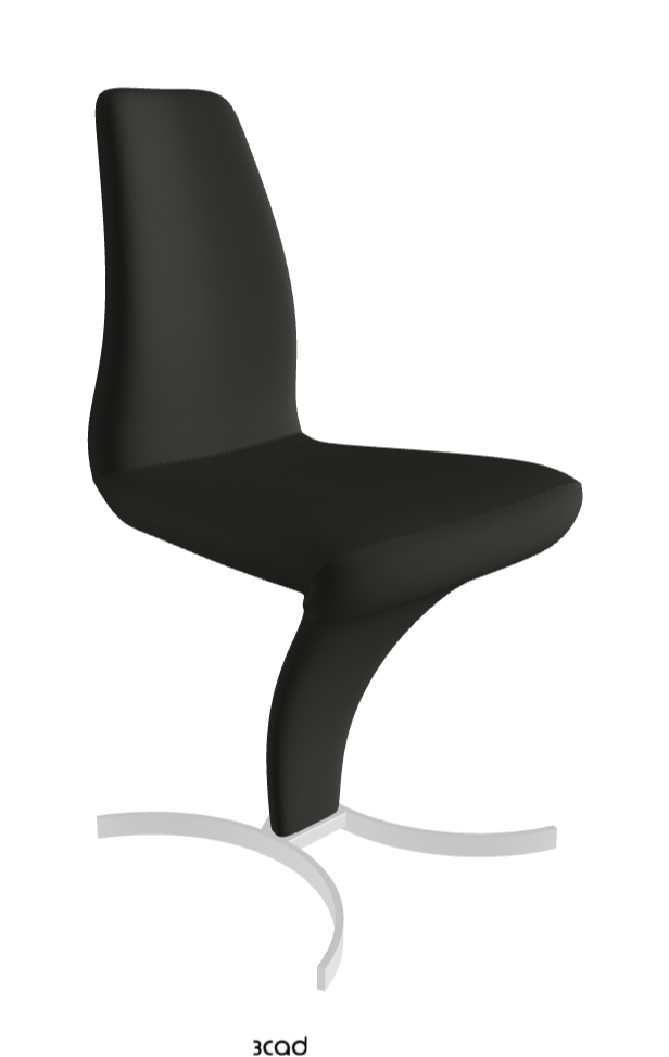 Betty Dining Chair_Chrome_Soft Leather_Smoke