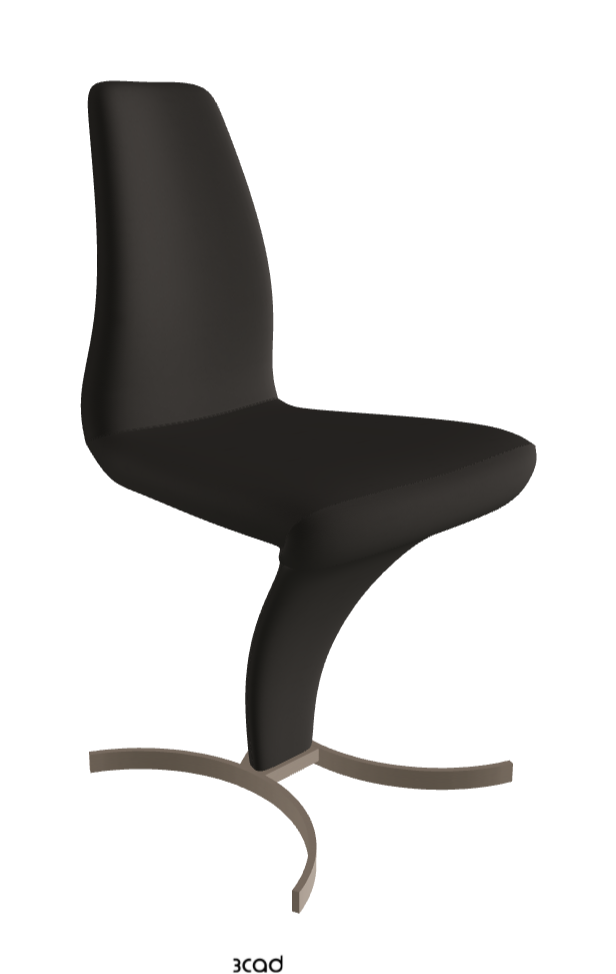 Betty Dining Chair_Titanium Embossed_Soft Leather:_Ardesia