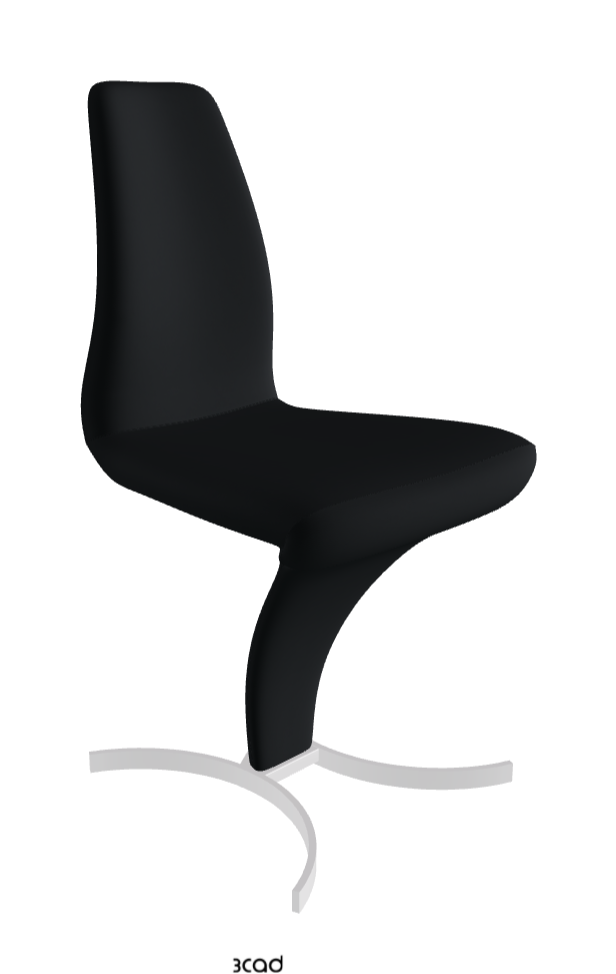 Betty Dining Chair_Chrome_Soft Leather_Atlantico