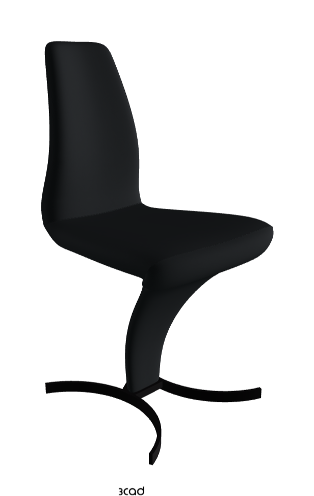 Betty Dining Chair_Matt Black_Soft Leather:_Atlantico