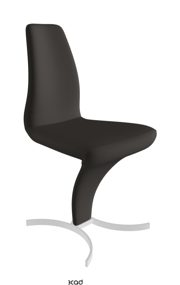 Betty Dining Chair_Chrome_Soft Leather_Piombo