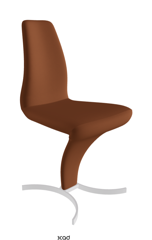 Betty Dining Chair_Chrome_Soft Leather_Cognac