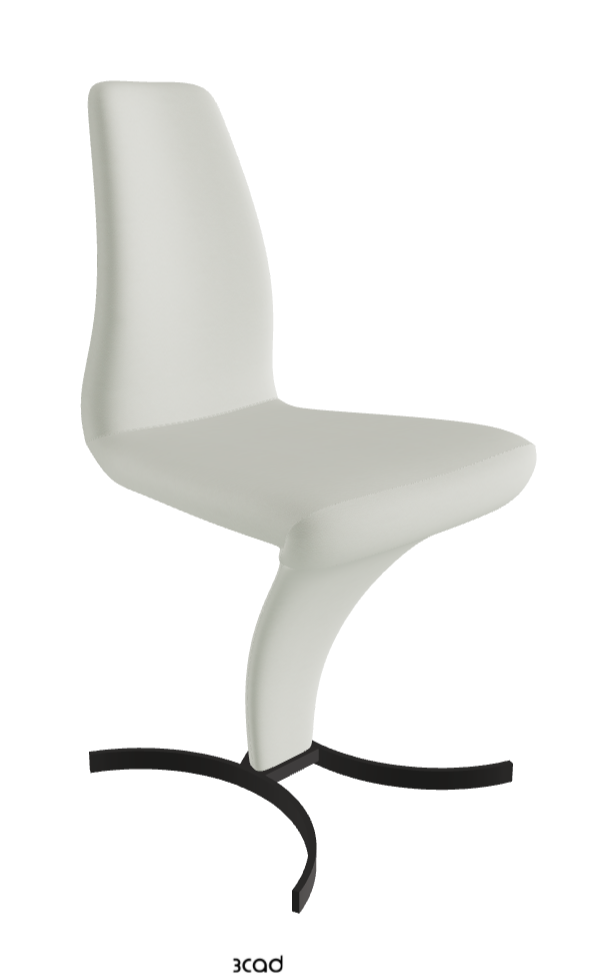 Betty Dining Chair_Matt Graphite_Soft Leather:_Artico