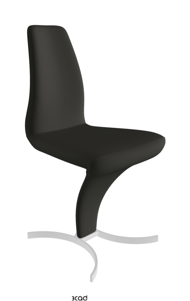 Betty Dining Chair_Chrome_Synthetic Leather_London
