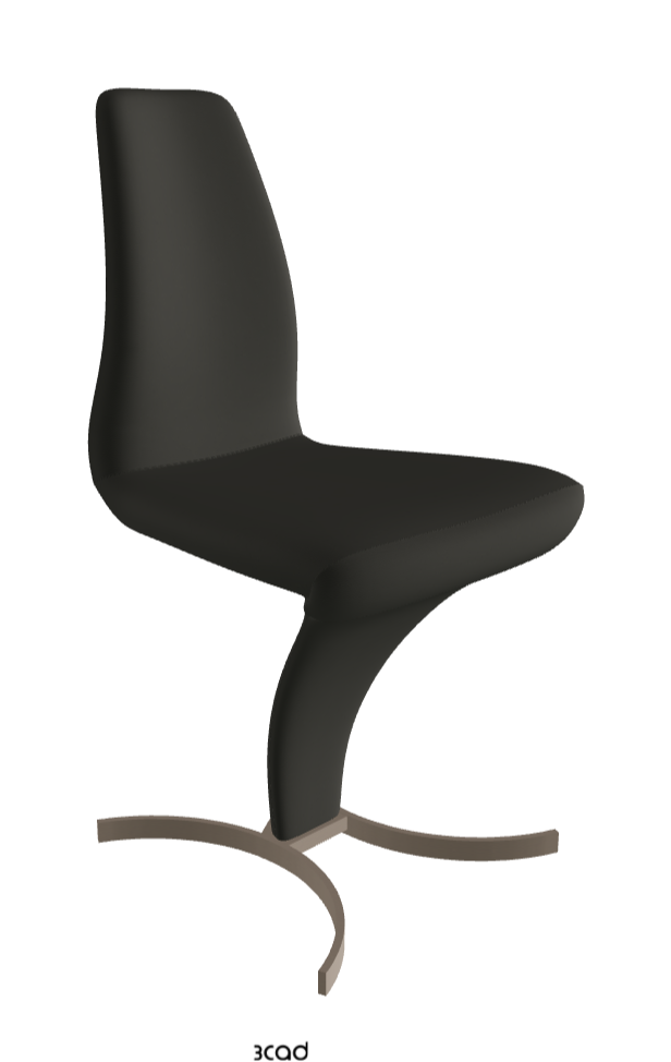 Betty Dining Chair_Titanium Embossed_Synthetic Leather:_London