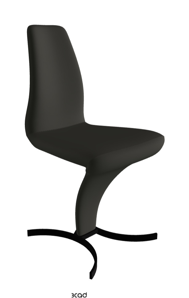 Betty Dining Chair_Matt Black_Synthetic Leather:_London