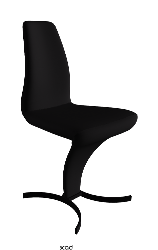 Betty Dining Chair_Matt Black_Synthetic Leather:_Nero