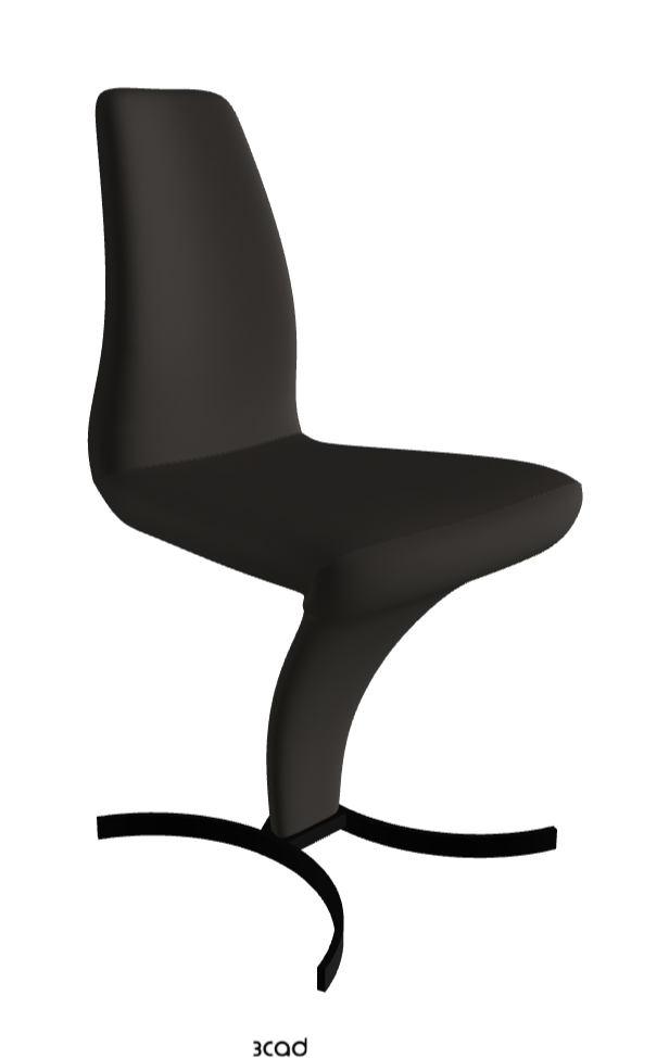 Betty Dining Chair_Matt Black_Synthetic Leather:_Ardesia