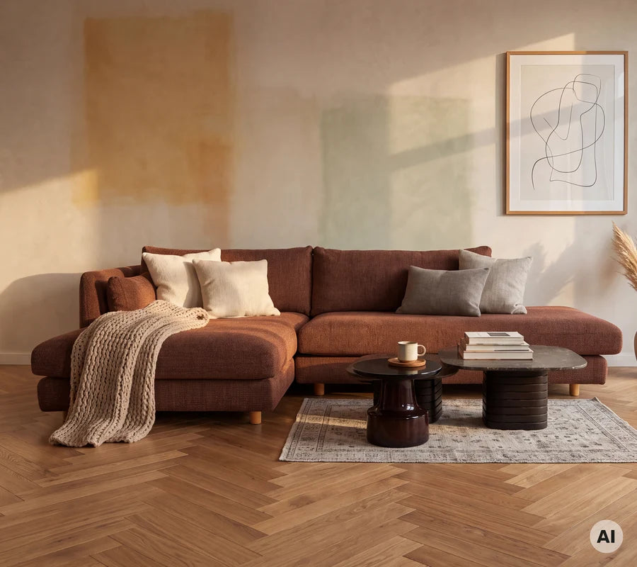Cane-line Bloom Open-End sofa Module Left with Teak Legs