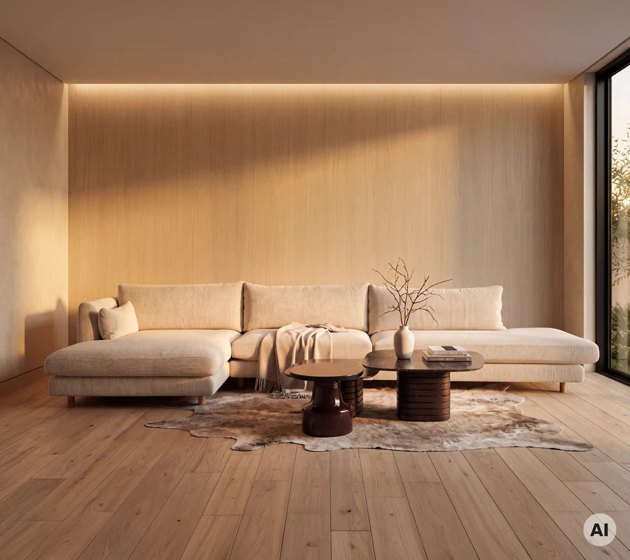 Cane-line Bloom Open-End sofa Module Left with Teak Legs