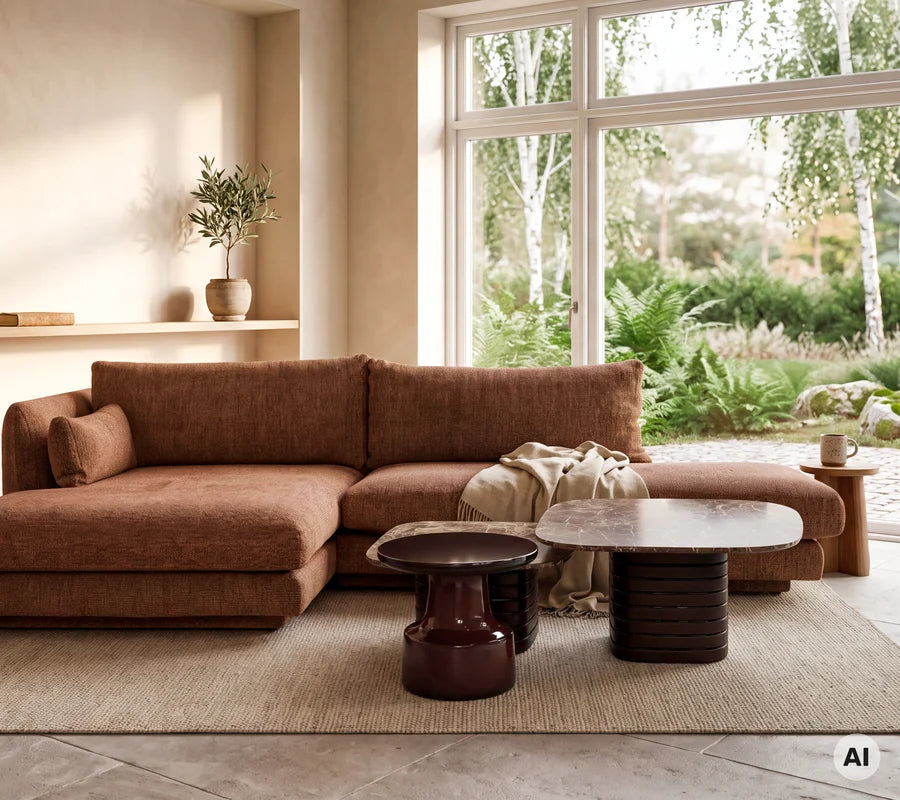 Cane-line Bloom Open-End sofa module left/right with plinth