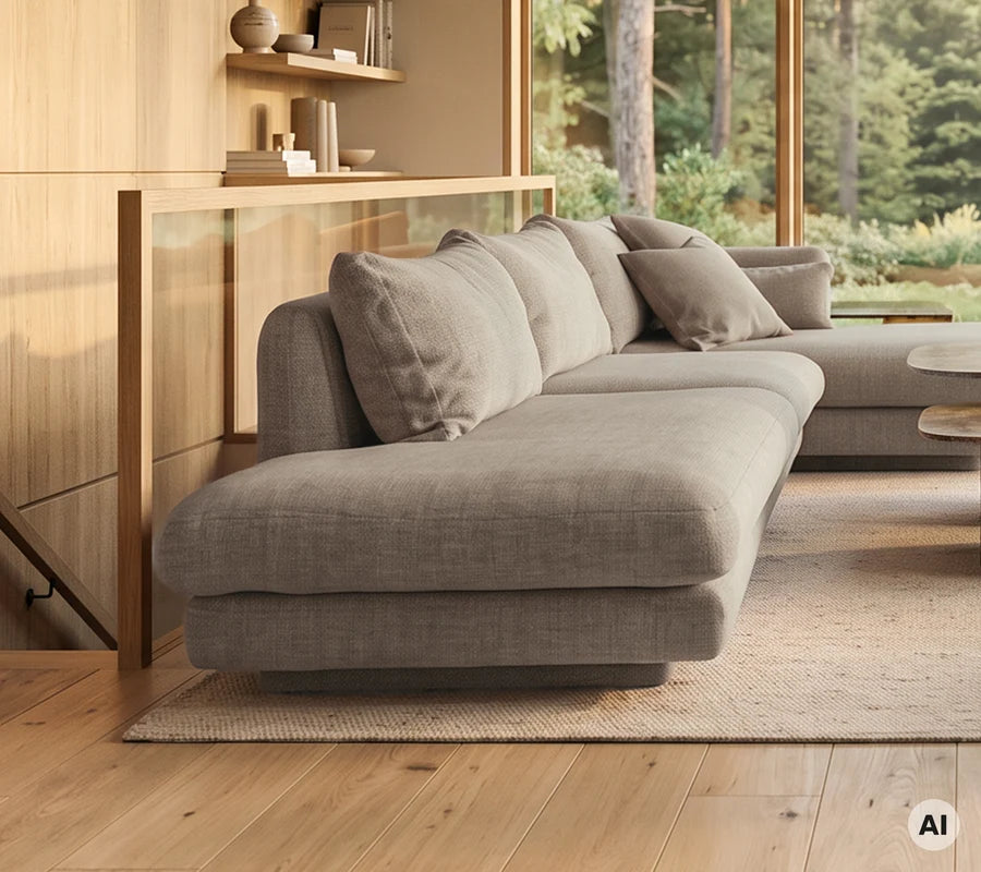 Cane-line Bloom Open-End sofa module left/right with plinth
