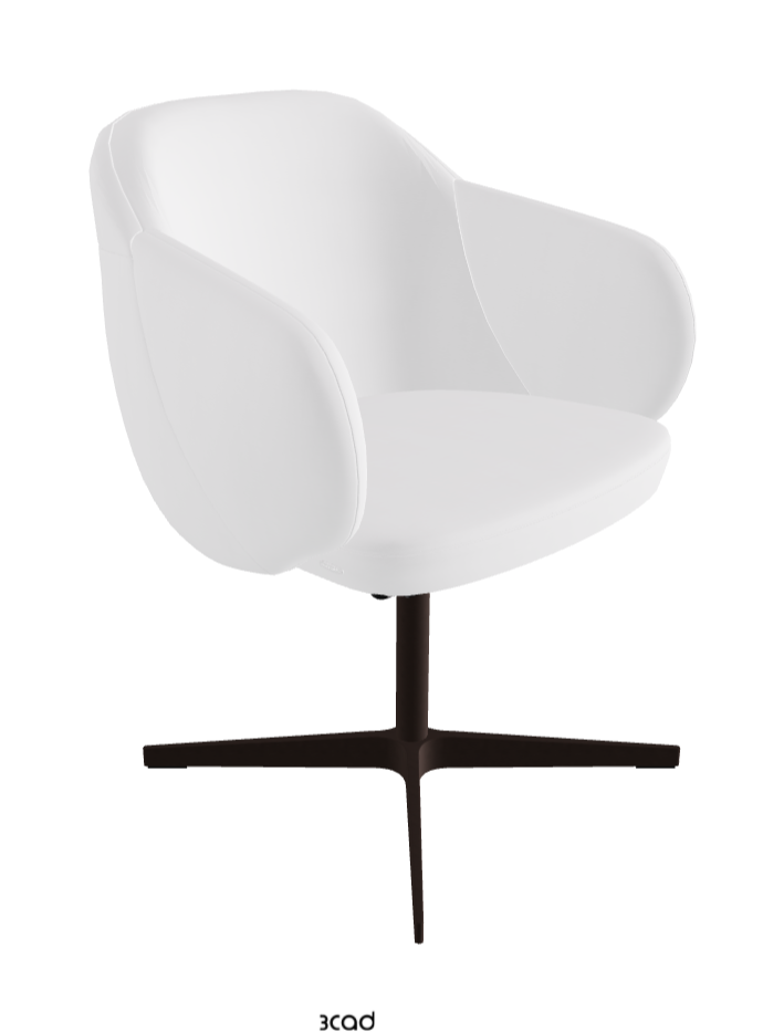 Bombe X Swivel Dining Armchair_Bronze Embossed_Fabric_B920
