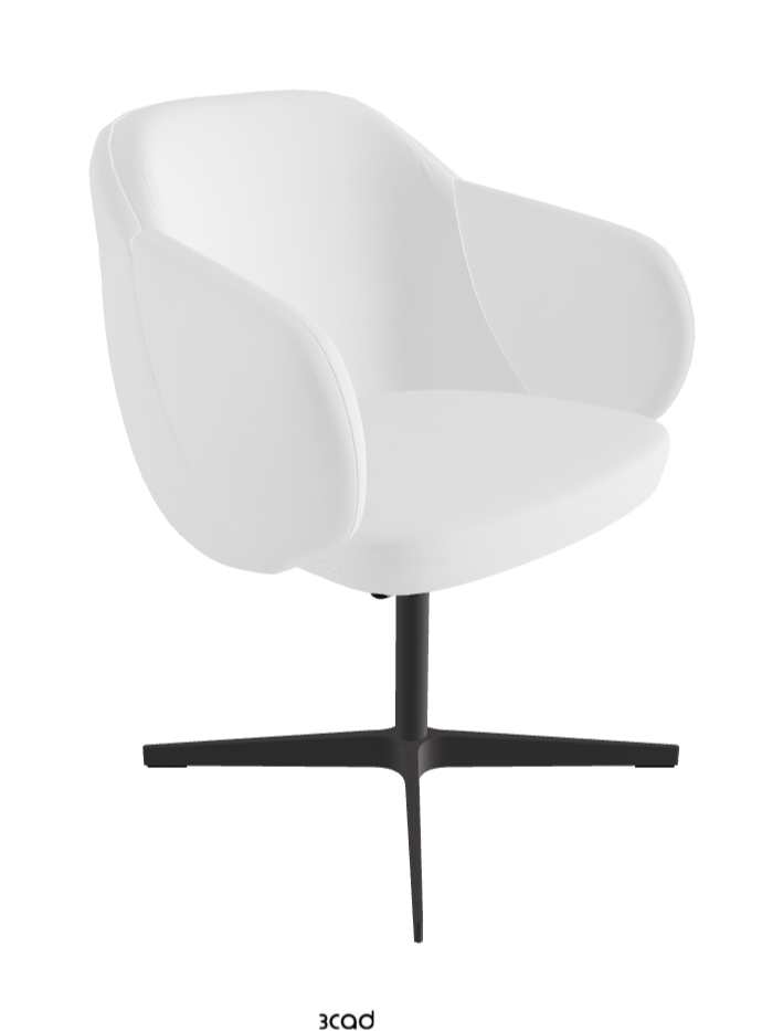 Bombe X Swivel Dining Armchair_Graphite Embossed_Fabric_B920