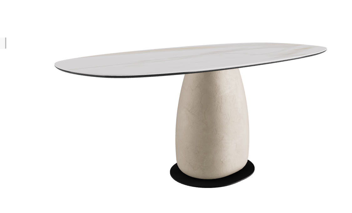 180x90x74h Biscuit Shaped_Matt Golden Calacatta_Oslo_Black Embossed