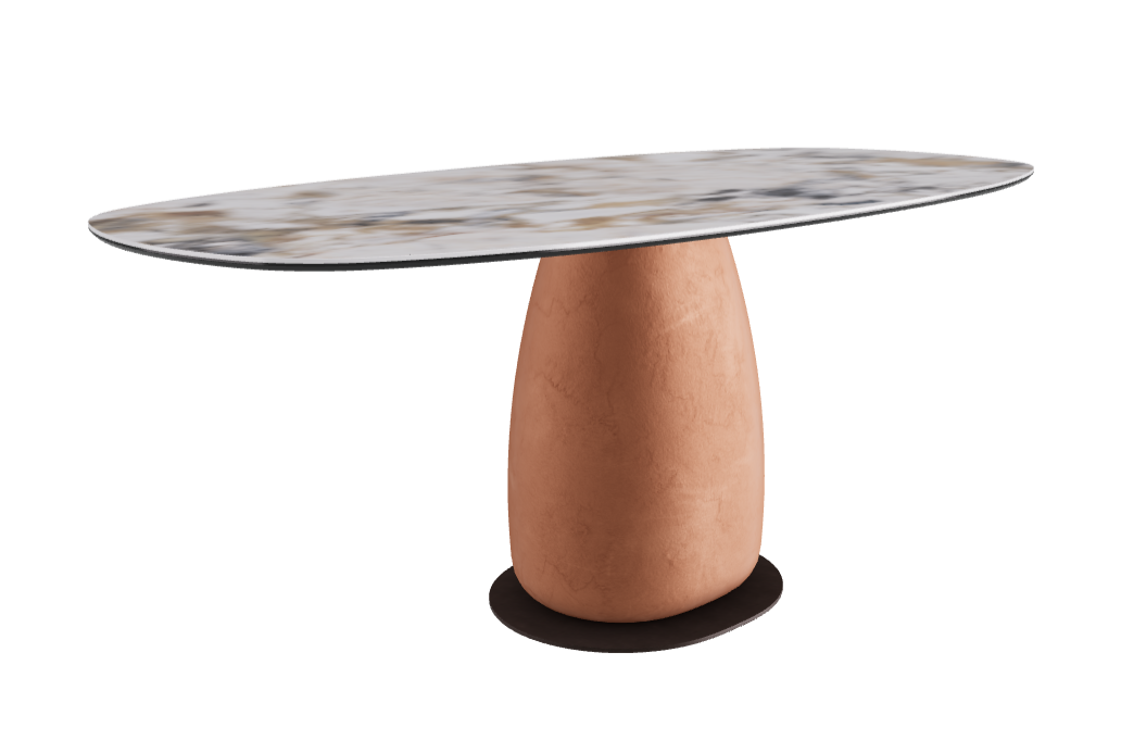 180x90x74h Biscuit Shaped_Makalu_Marrakech_Bronze Embossed