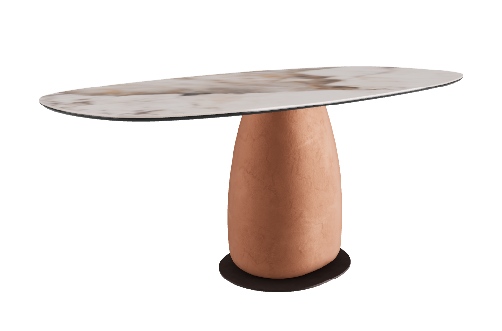 180x90x74h Biscuit Shaped_Corcovado_Marrakech_Bronze Embossed