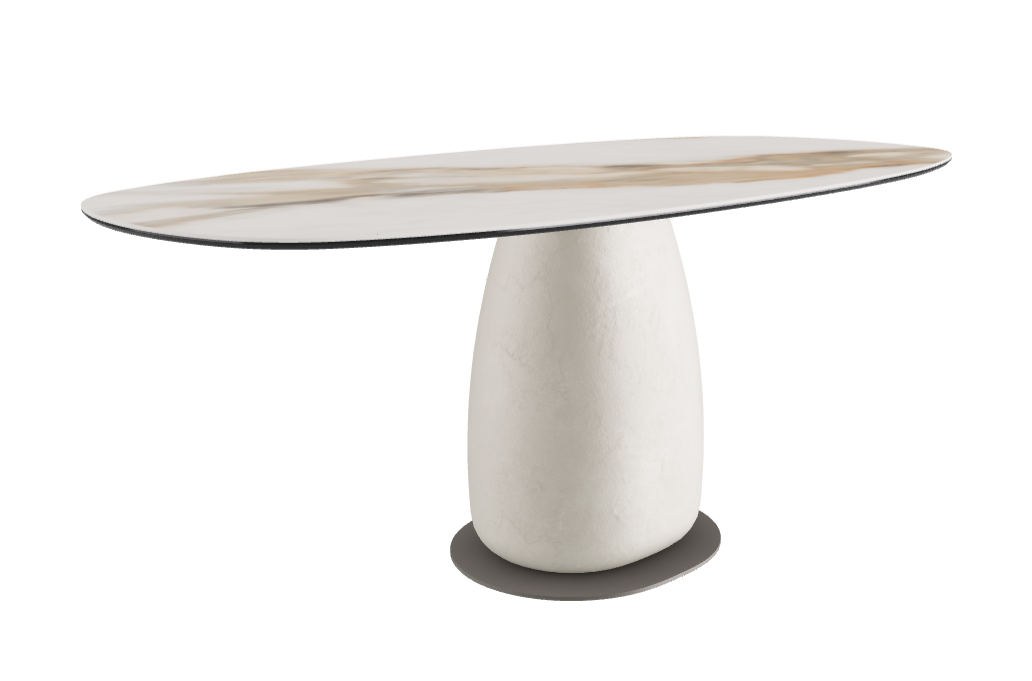 180x90x74h Biscuit Shaped_Matt Borghini Calacatta_Cairo_Titanium Embossed