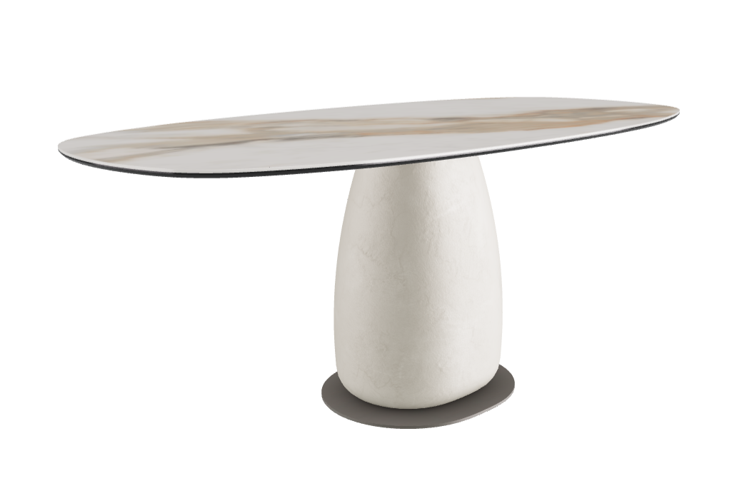 180x90x74h Biscuit Shaped_Glossy Borghini Calacatta_Cairo_Titanium Embossed