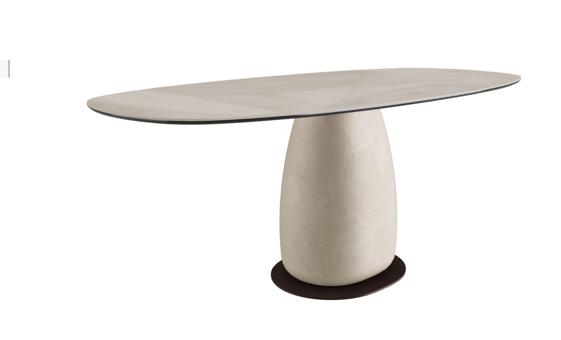 180x90x74h Biscuit Shaped_Luxor_Oslo_Bronze Embossed