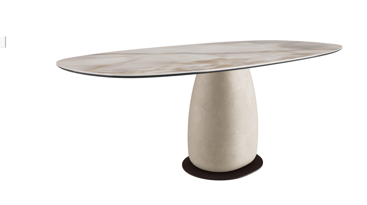 200x100x74h Biscuit Shaped_Alabastro_Oslo_Bronze Embossed