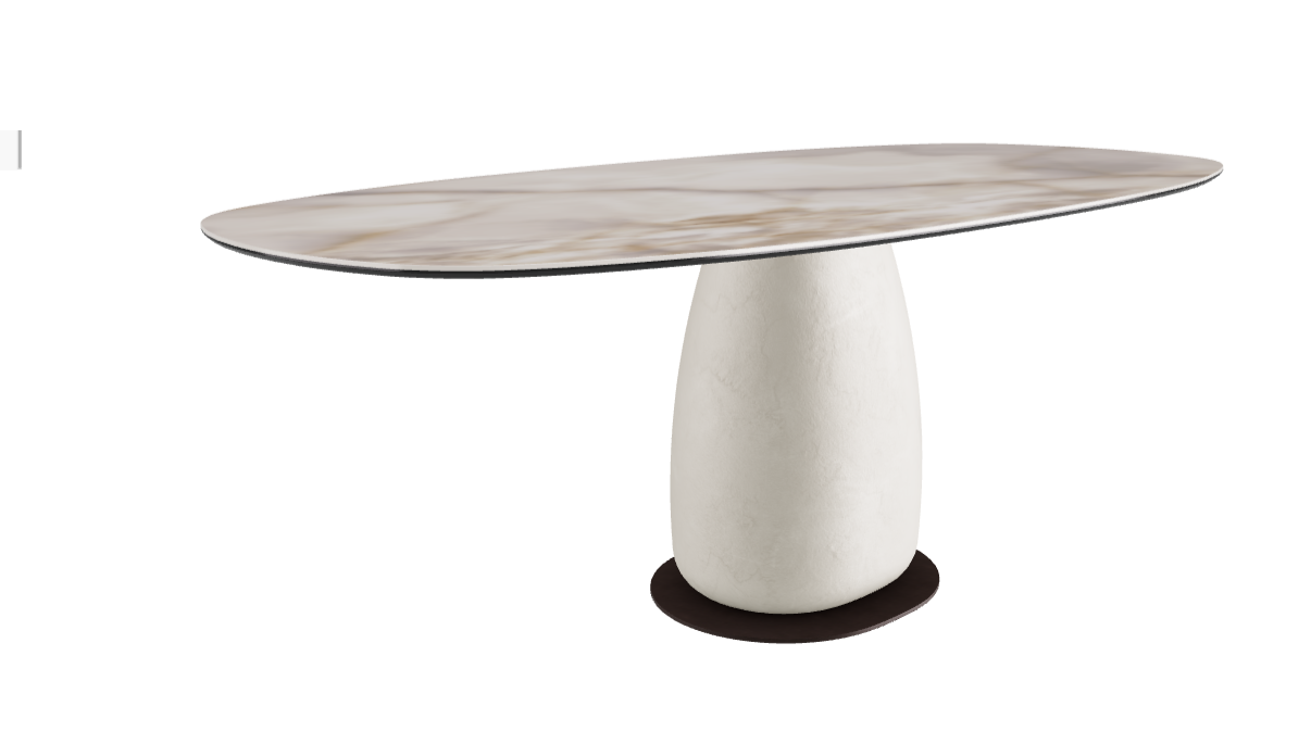 200x100x74h Biscuit Shaped_Alabastro_Cairo_Bronze Embossed