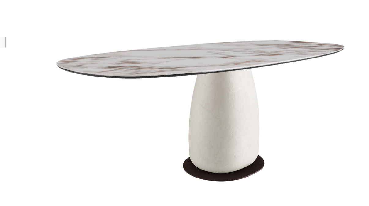200x100x74h Biscuit Shaped_Breccia_Cairo_Bronze Embossed