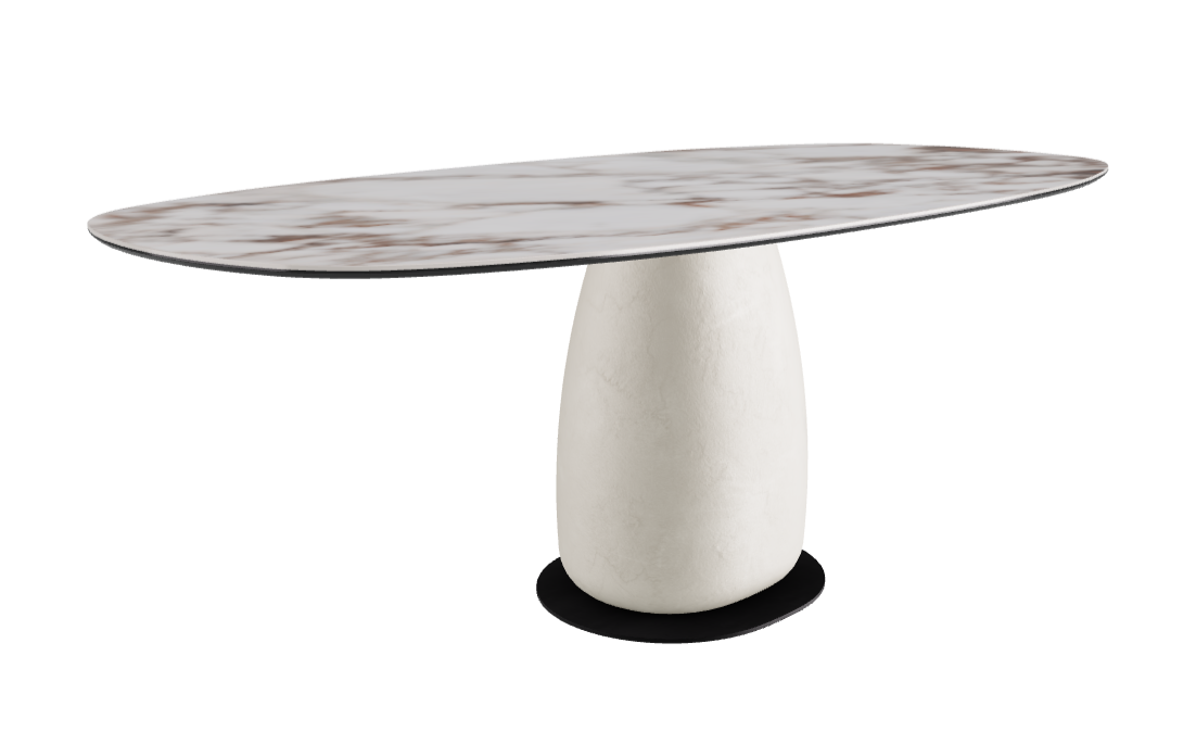 200x100x74h Biscuit Shaped_Breccia_Cairo_Black Embossed